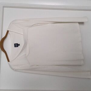 Gap asymmetrical ribbed long sleeve tee
